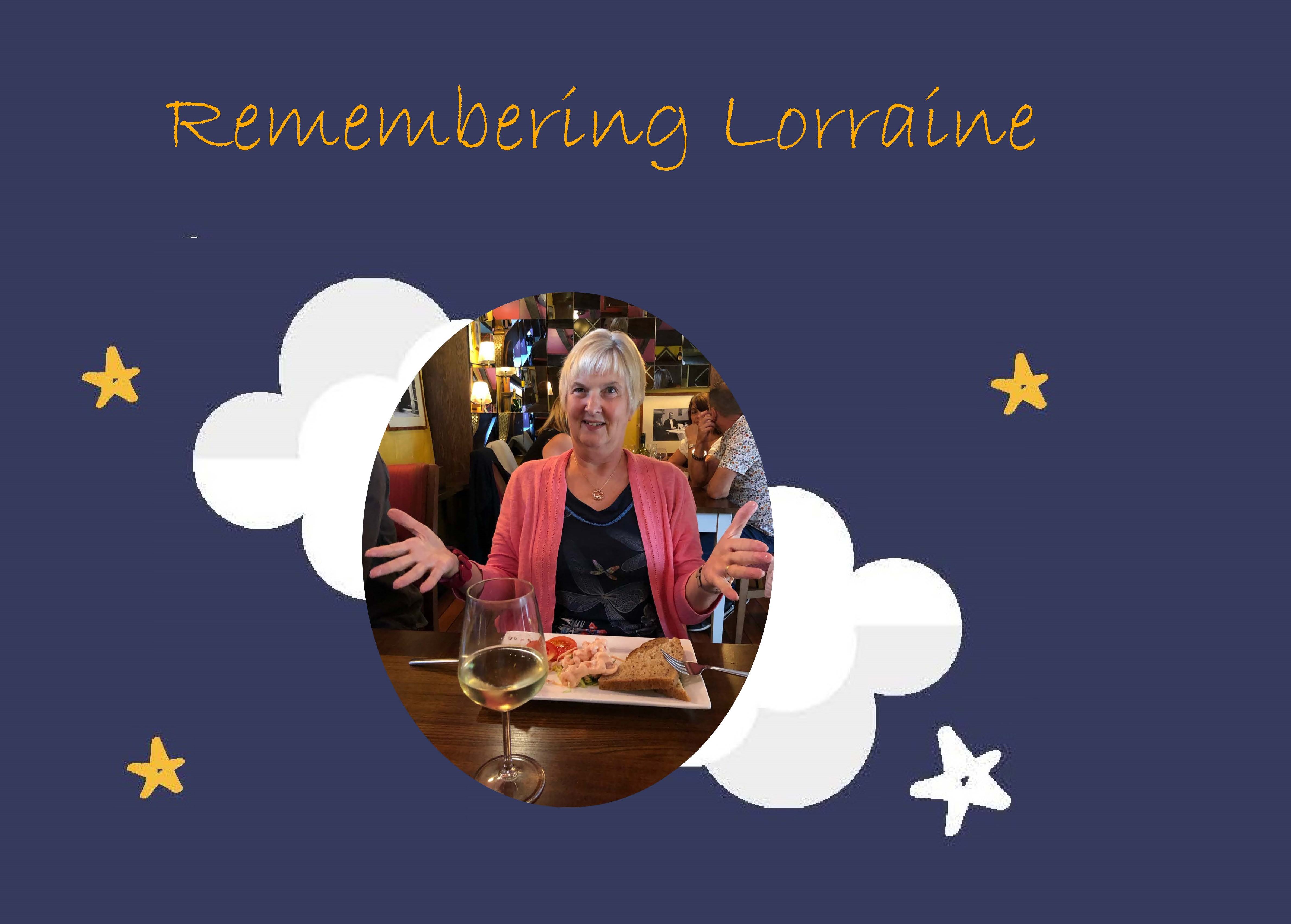 Cover of the memorial book Remembering Lorraine